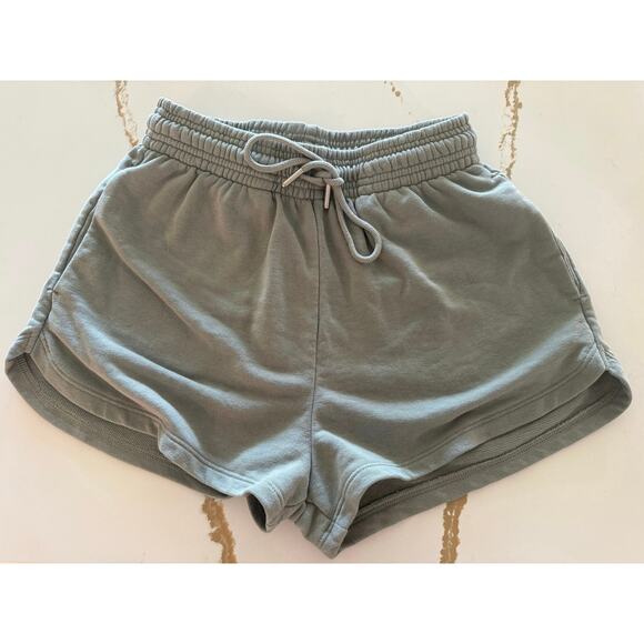 Women's Sage Green Sweat Shorts Small - Picture 1 of 6